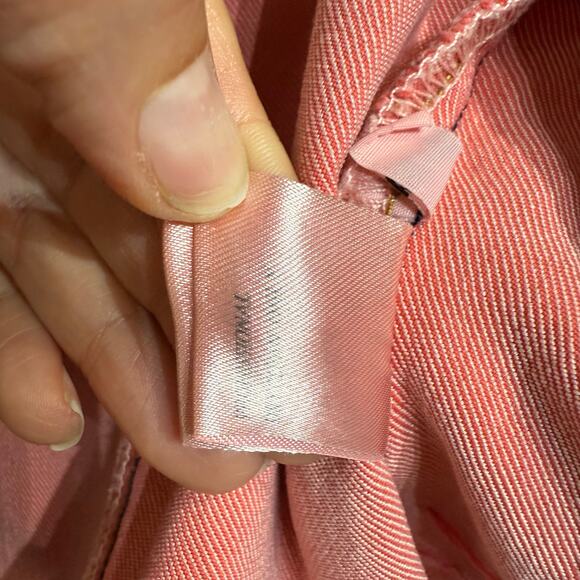 Luxe Moda Pink Denim Floral Embroidered Jean Jacket Sz NWT - Picture 8 of 13